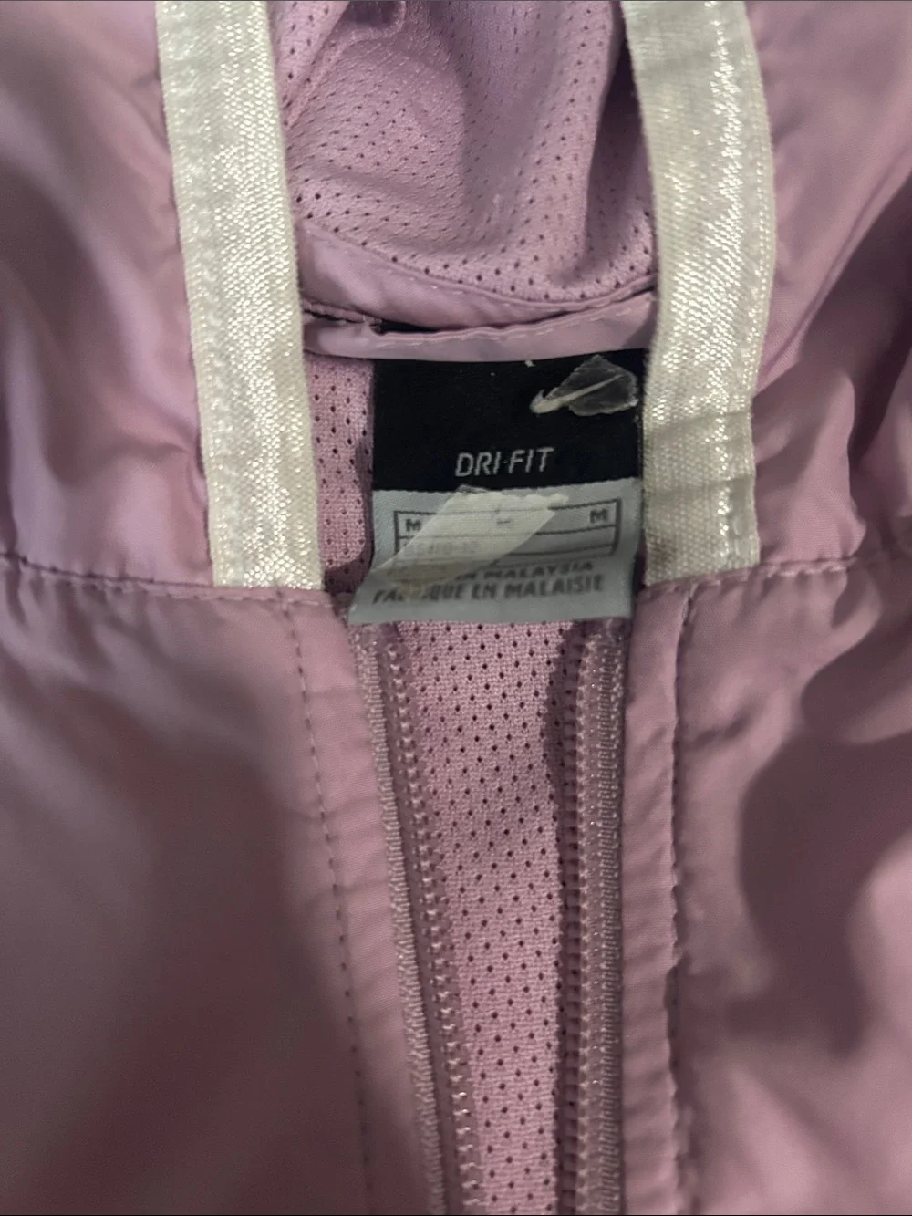 Nike Kids 10/12 girls Purple retro style Windbreaker Jacket and Track Pants Set - Picture 3 of 7